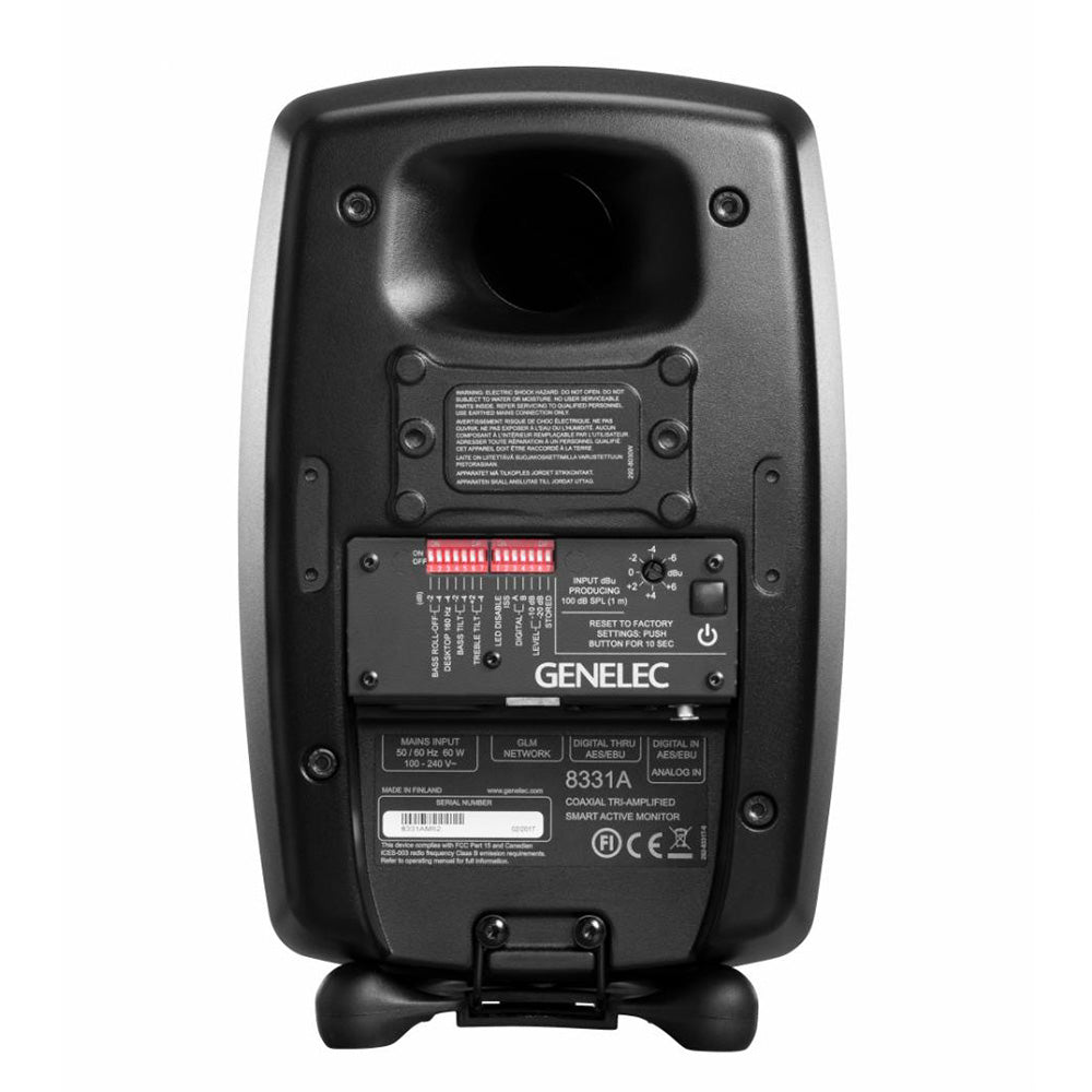 Genelec 8331AM 3-Way SAM Studio Monitor (Black/Single)