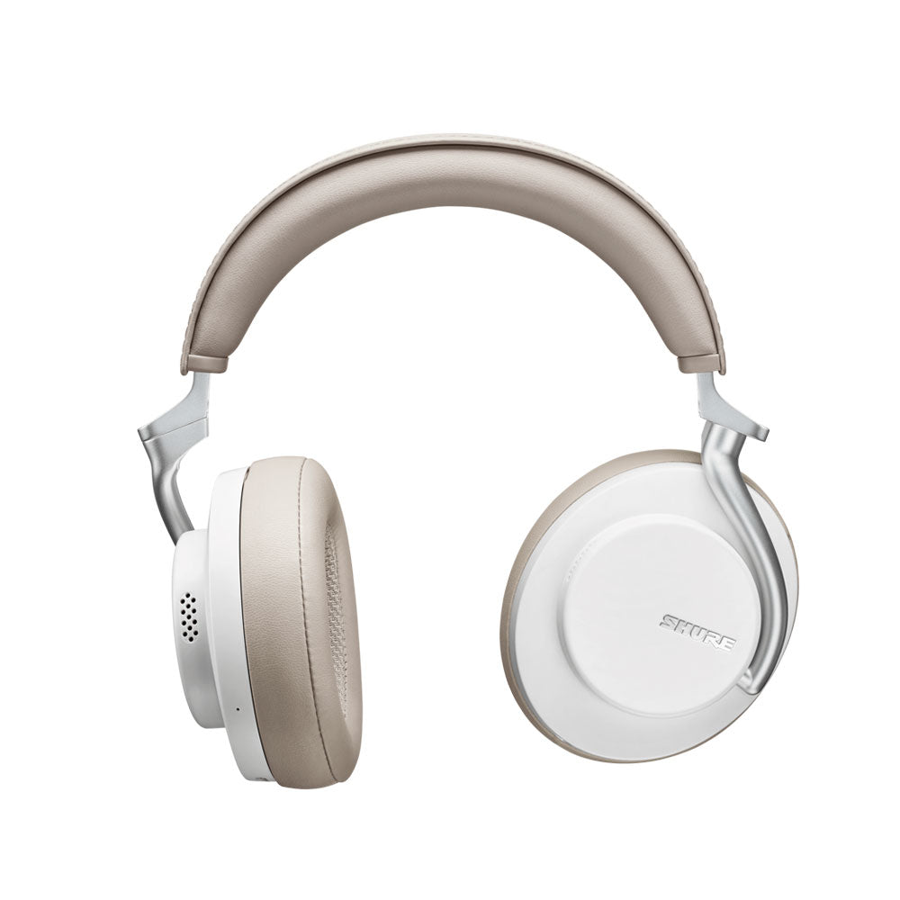 Shure SBH2350-WH AIONIC 50 Bluetooth Noise-Cancelling Headphones (White)