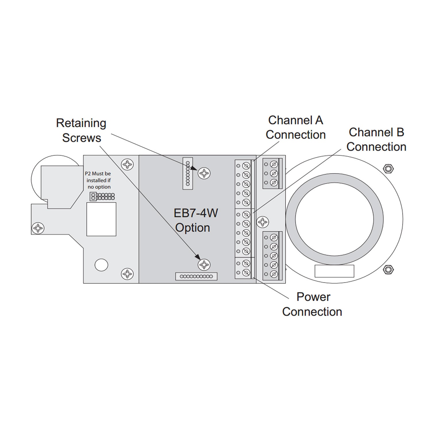 Clear-Com EB7-4W - 4-Wire Adapter Board for V-Box Enclosures