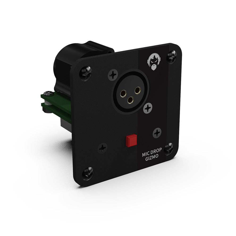 Angry Audio Mic Drop Gizmo - Desk Mount Cough Switch Panel