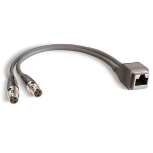 StudioHub ADAPT-TA3 Dual TA3 Mini XLR (Female) to RJ-45 (Female) 8" Adapter, Balanced