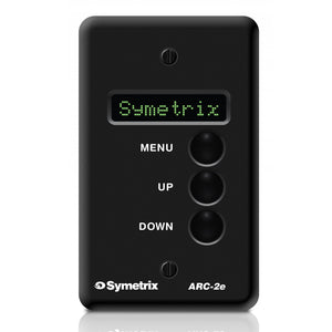 Symetrix ARC-2e Adaptive Wall Plate Controller for Symetrix DSP Systems (Black)