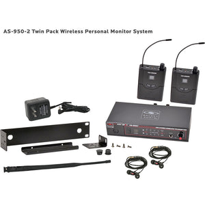 Galaxy Audio AS-950 AnySpot In-Ear Monitor System Twin Pack (N Band / 518-542 MHz)