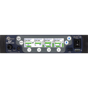 Lectrosonics DSQD - 4-Channel Digital Wireless Receiver with Dante