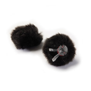 DPA Microphones AIR1-BLACK-S - AIR1 Universal Miniature Fur Windscreen (Black / Small / Pair)