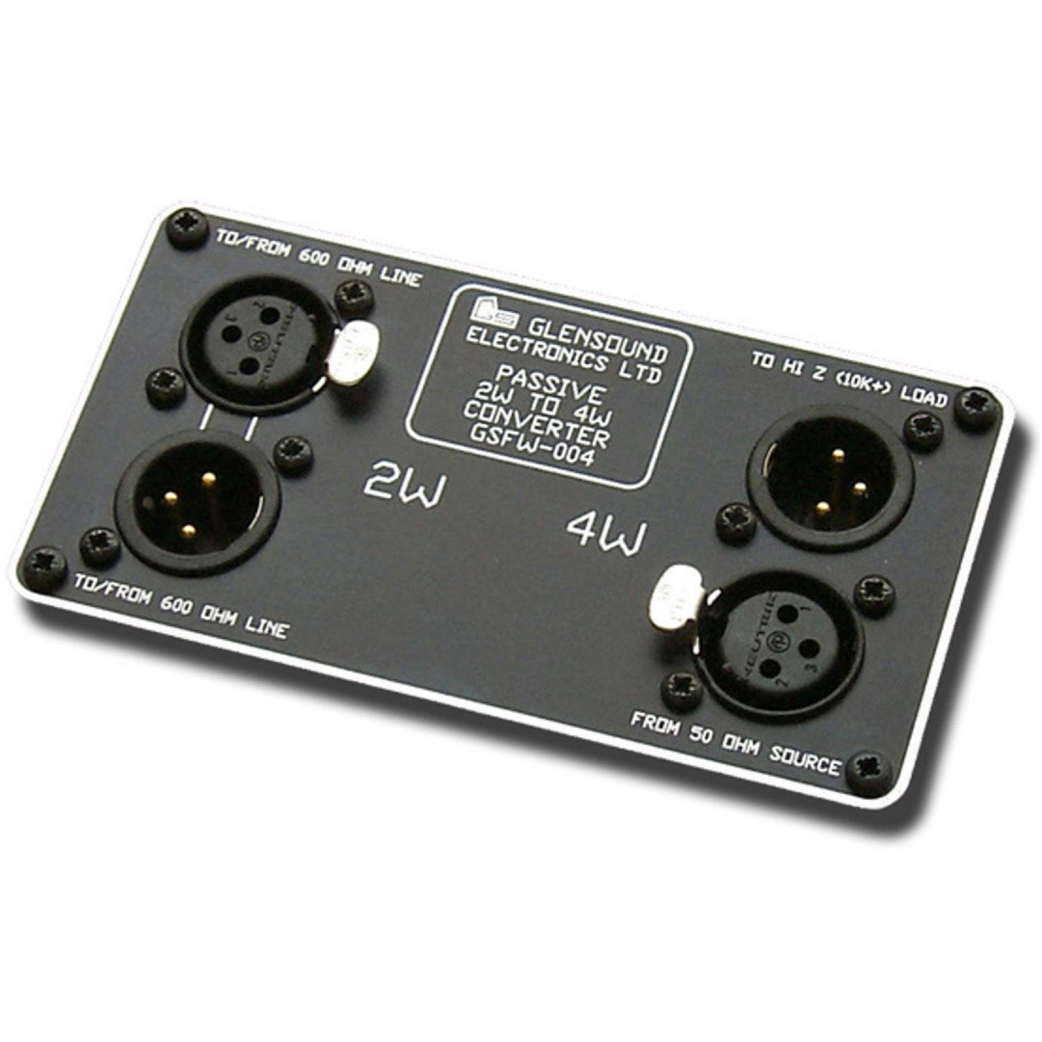 Glensound GS-FW004 - Desktop 4 Wire To 2 Wire Converter