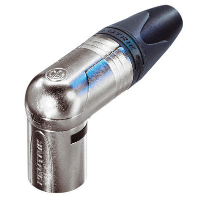 Neutrik NC5MRX Right Angle 5 Pin XLR Male Cable Connector - Nickel/Silver