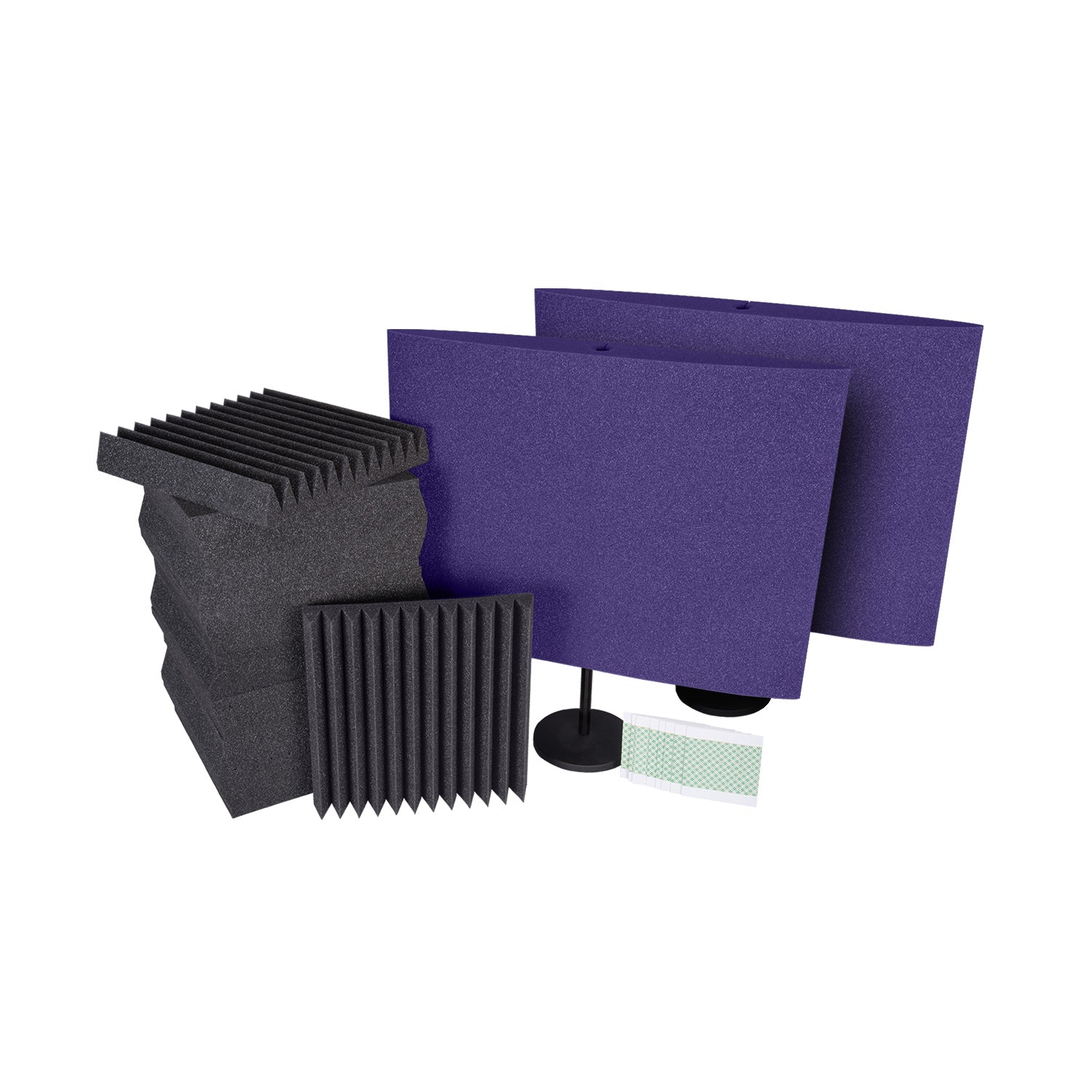 Auralex Podcast Starter Kit Plus - Complete Treatment Solution for Content Creators (Purple)