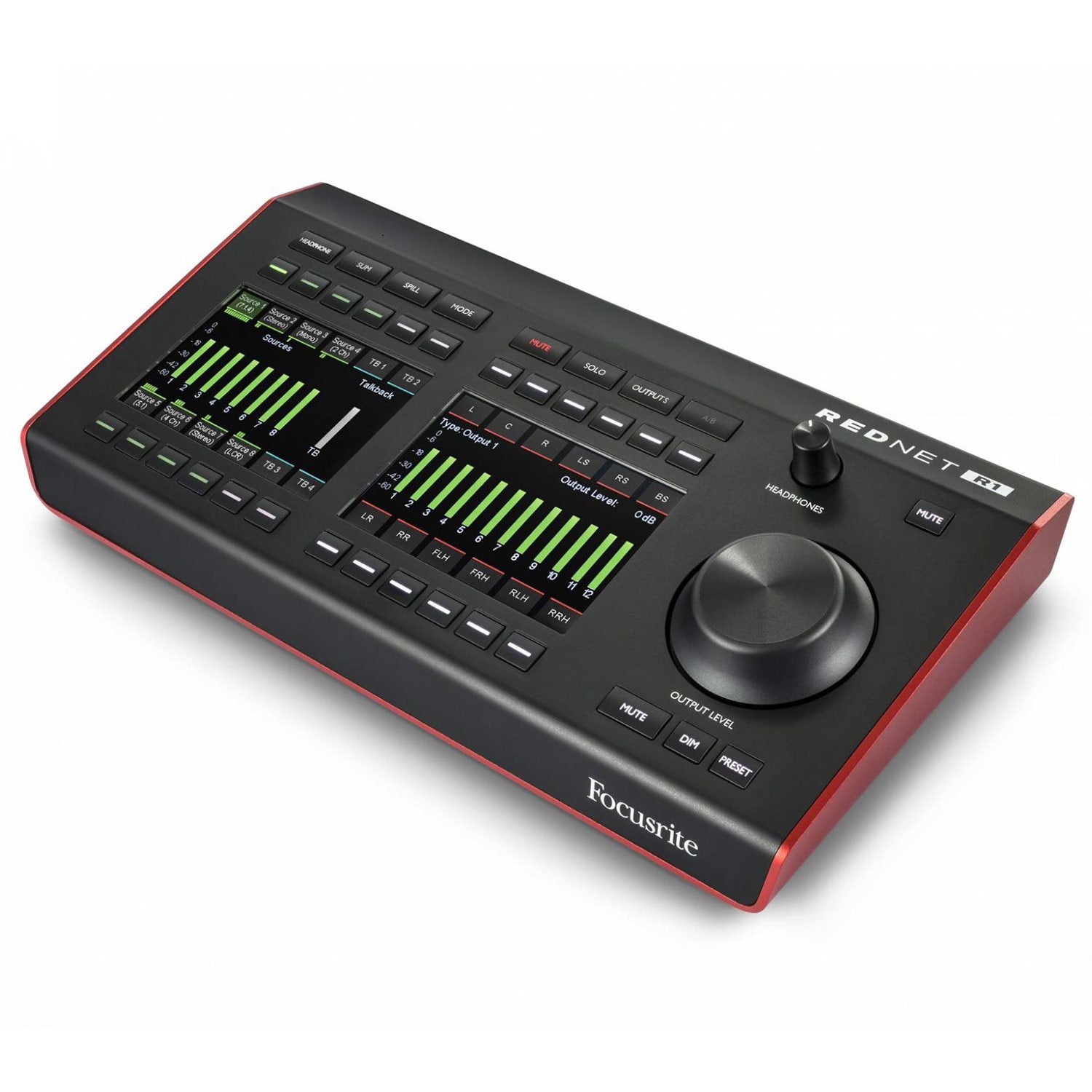 Focusrite RedNet R1 Dante, Pro Tools | HD and Thunderbolt Interface System with Monitor Controller