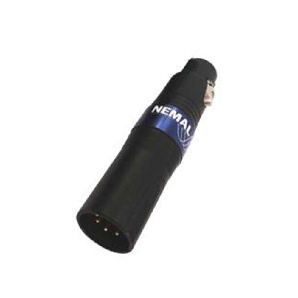 Nemal XLR 4-Pin Female to 5-Pin Male Inline Adapter