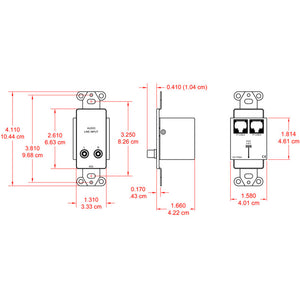 RDL DS-TPS6A Passive Single-Pair Sender (Stainless) - Custom Engraving Option