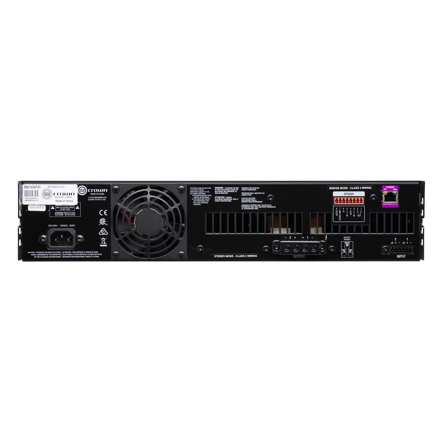 Crown CDi 4|600BL - DriveCore Four-Channel 600-Watt Power Amplifier with BLU Link
