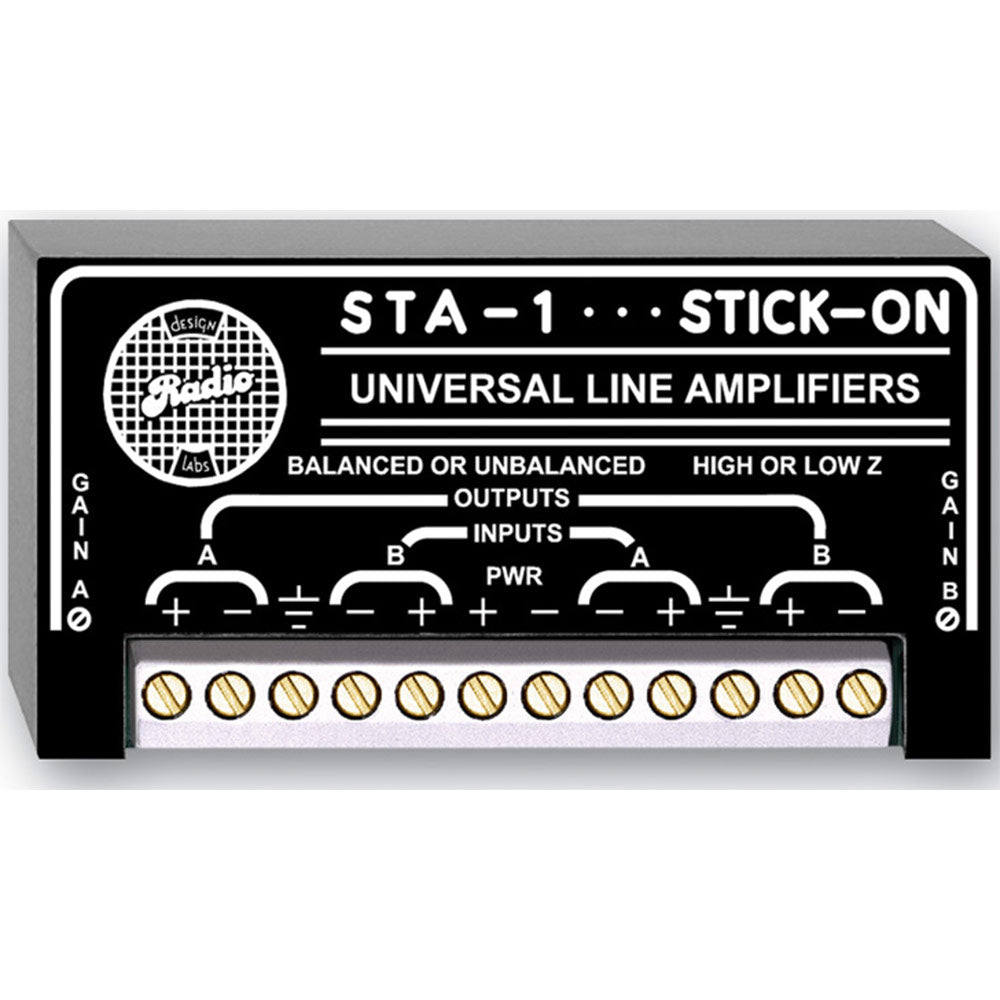 RDL STA-1 Stick-On Electronic Transformer/Line Amplifier