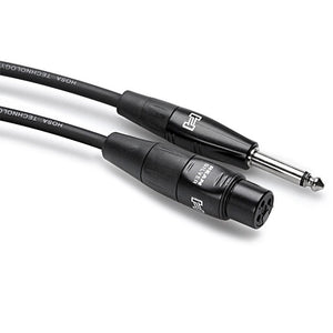 Hosa HMIC-010HZ Pro Microphone Cable, REAN XLR3F to 1/4 in TS, 10 feet