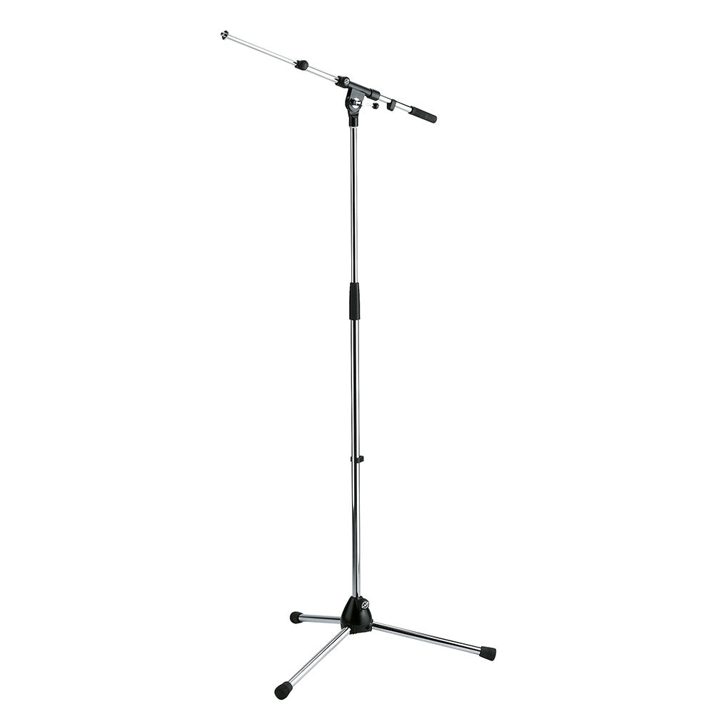K + M 210/9 Heavy-Duty Tripod Microphone Boom Stand (Chrome)