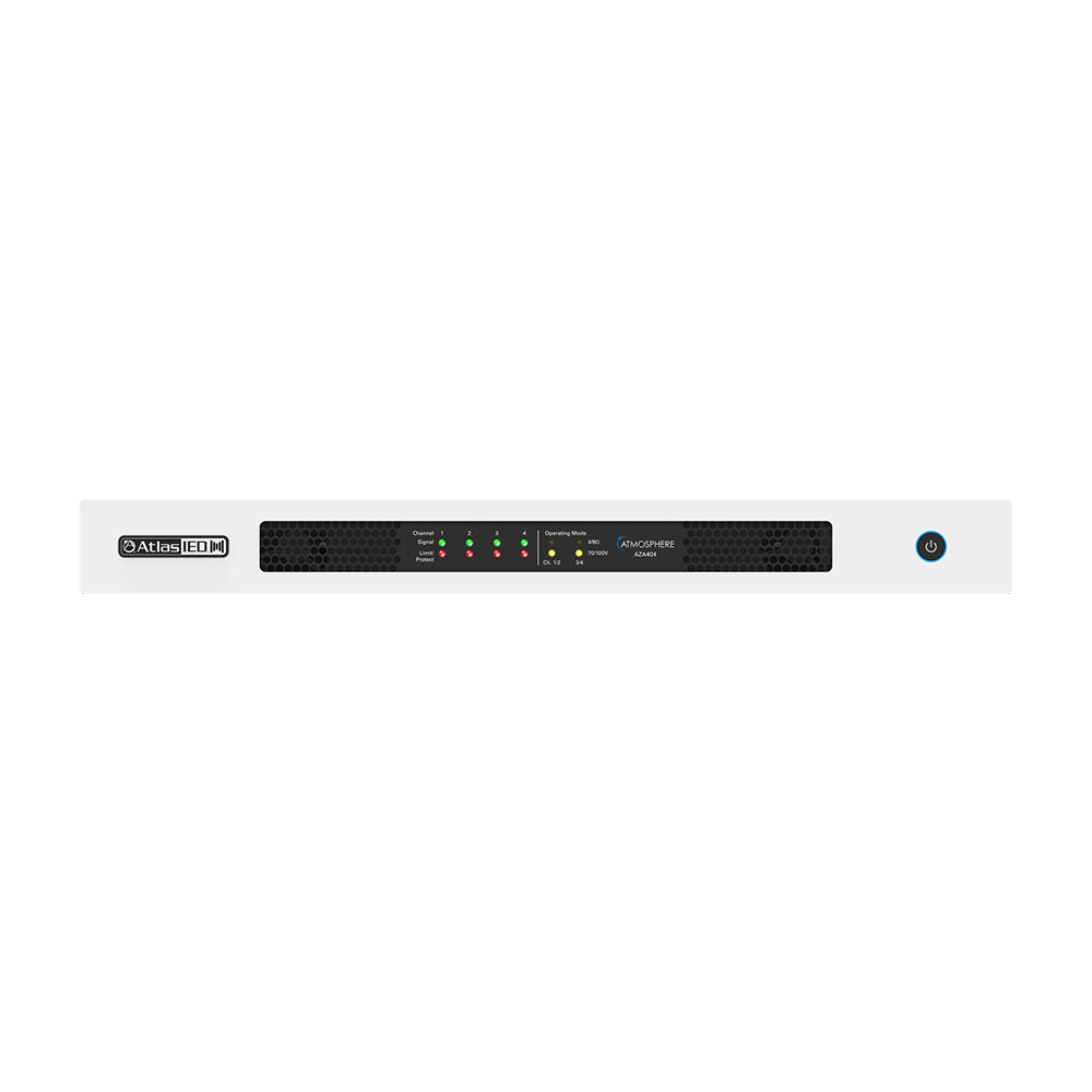 AtlasIED AZA404 - 400-Watt 4-Channel Configurable Network Amplifier for Atmosphere System