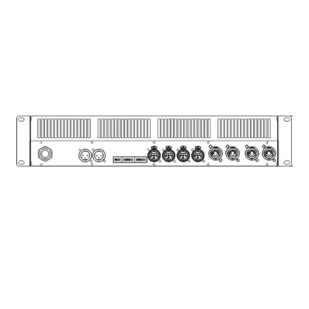 DAS EP-2K4 - 4-Channel Power Amplifier (8 ohm or 100V)