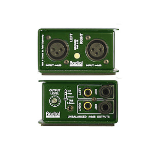 Radial Engineering Pro-ISO Stereo +4 to -10dB Line Level Converter