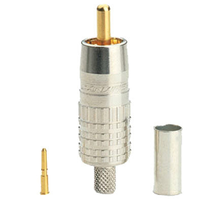 Canare RCAP-C53 75 Ohm RCA Video Crimp Connector for Belden 1694A