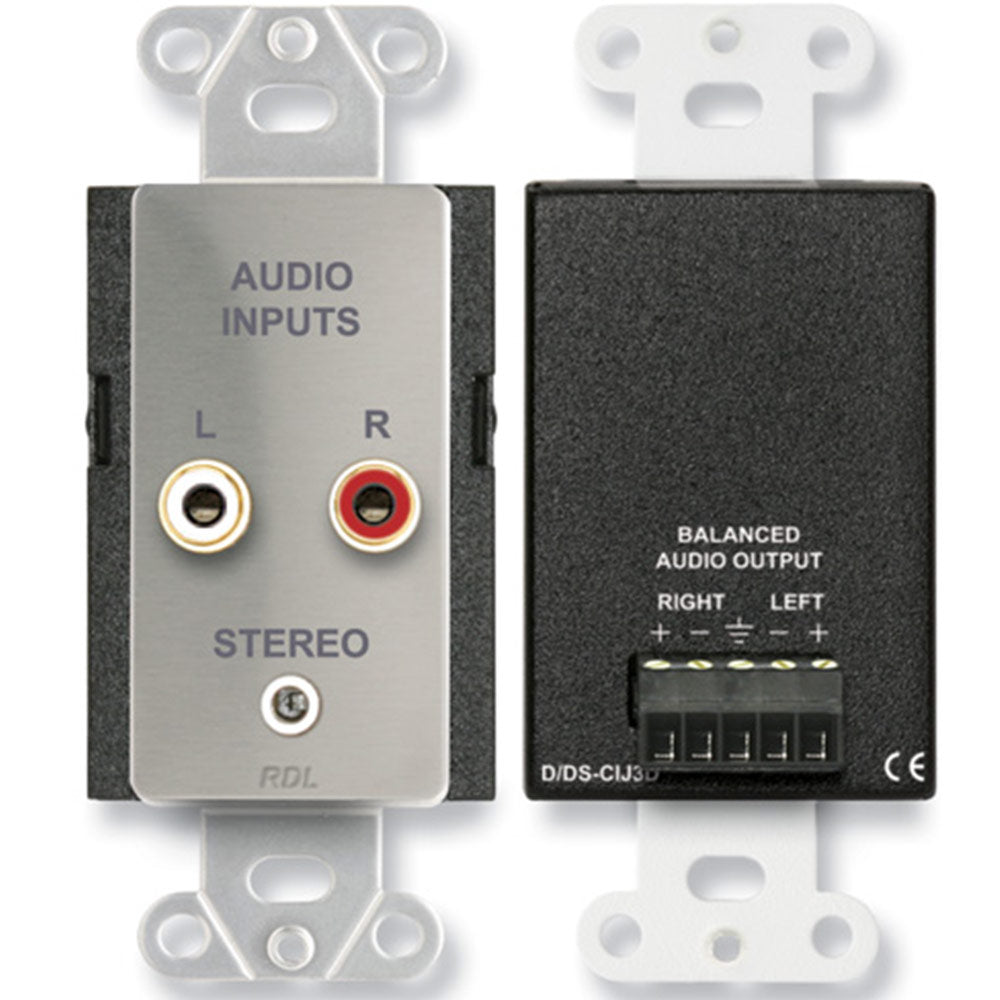 RDL DS-CIJ3D Consumer Input Jacks _ Stereo
