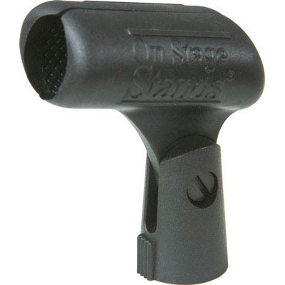 On Stage MY100 Unbreakable Dynamic Rubber Microphone Clip - Black
