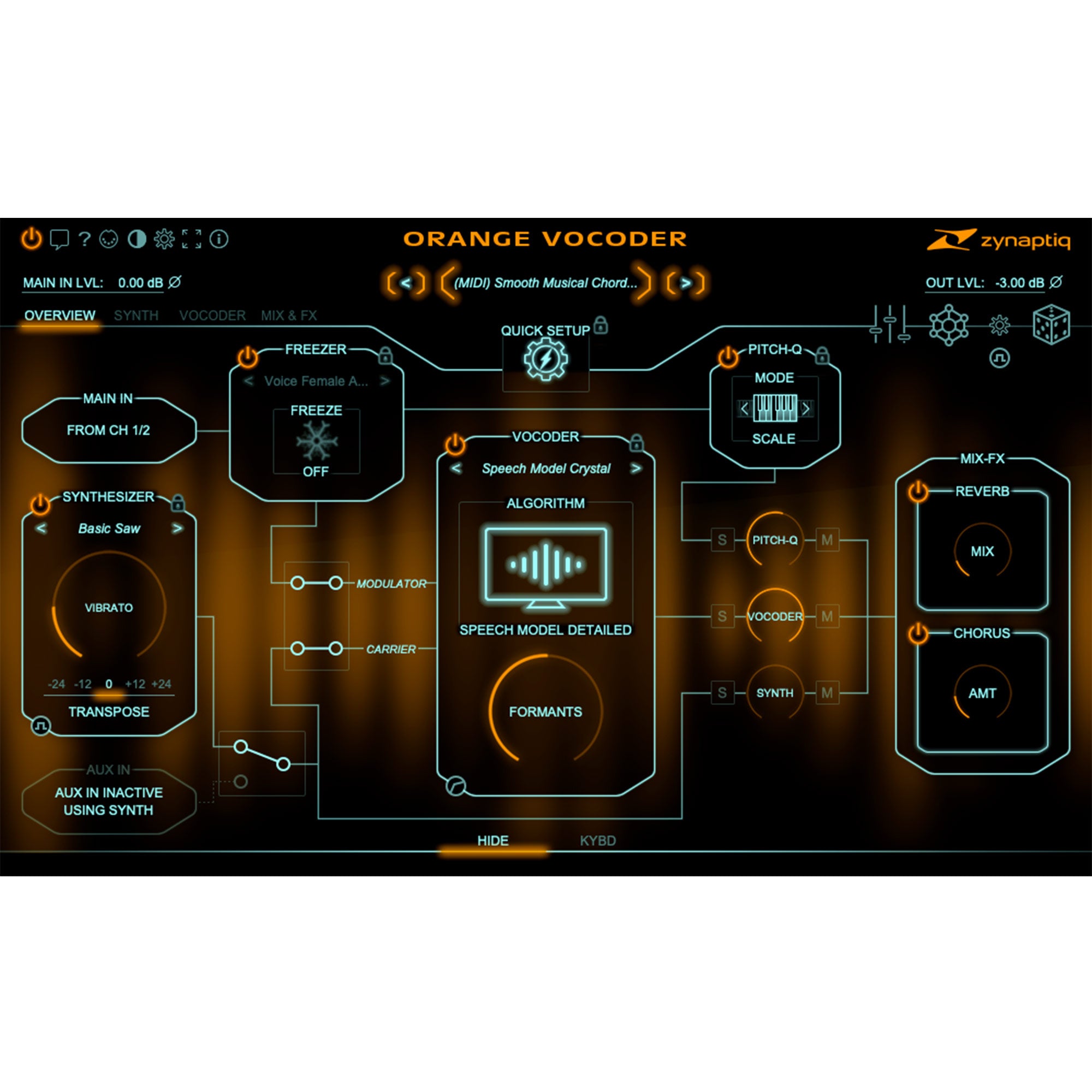 Zynaptiq Orange Vocoder 4 - Multi-Algorithm Vocoder Effect Plug-In (VST/AU/AAX)