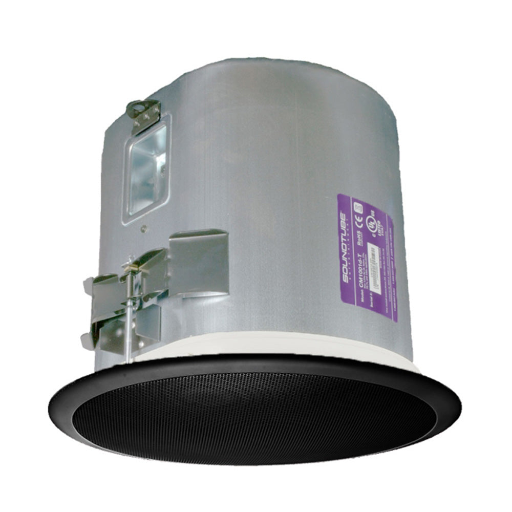Soundtube CM1001D-T-BK - 10-Inch In-Ceiling Subwoofer with Deep Can and Transformer (Black)