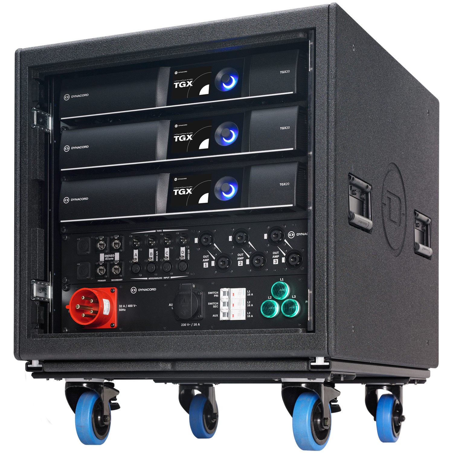 Dynacord TGX System Rack - Preconfigured Touring Power Amp System