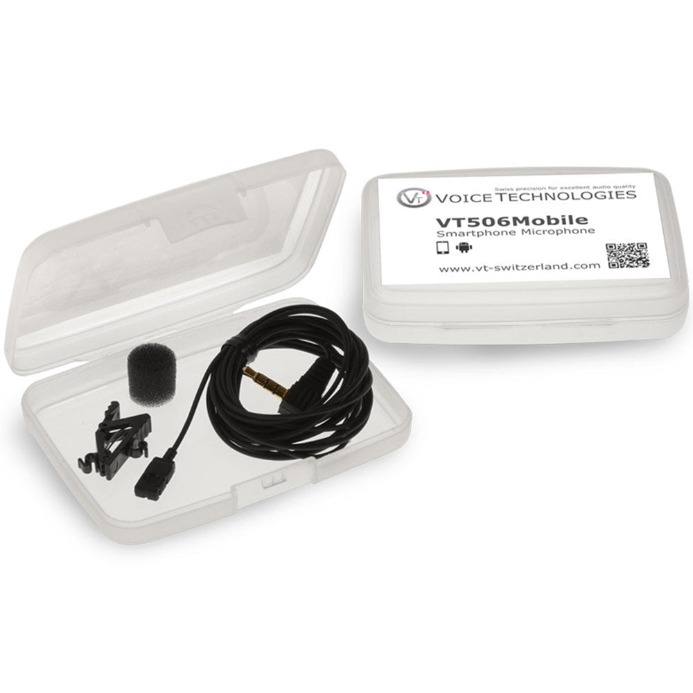 Voice Technologies VT506 Mobile Professional Lavalier for Smartphones/Tablets