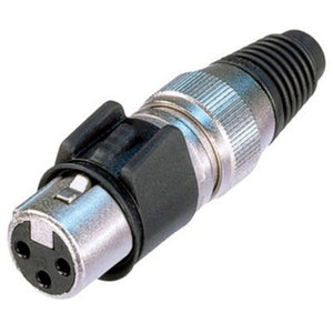 Neutrik NC3FX-HD Heavy Duty XLR Female Connector (Stainless Steel/Gold Contacts)