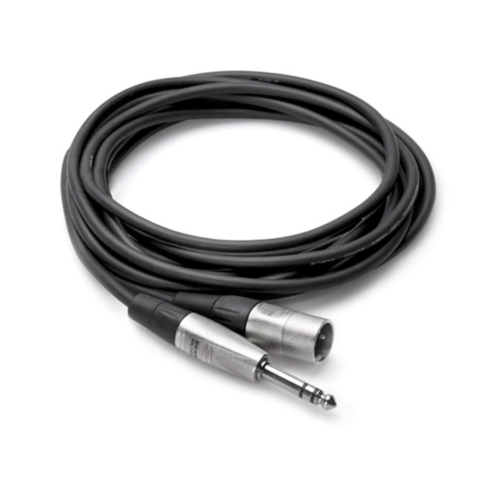 Hosa HSX-010 REAN 1/4 inch TRS to XLR3M Pro Balanced Interconnect Cable, 10 feet