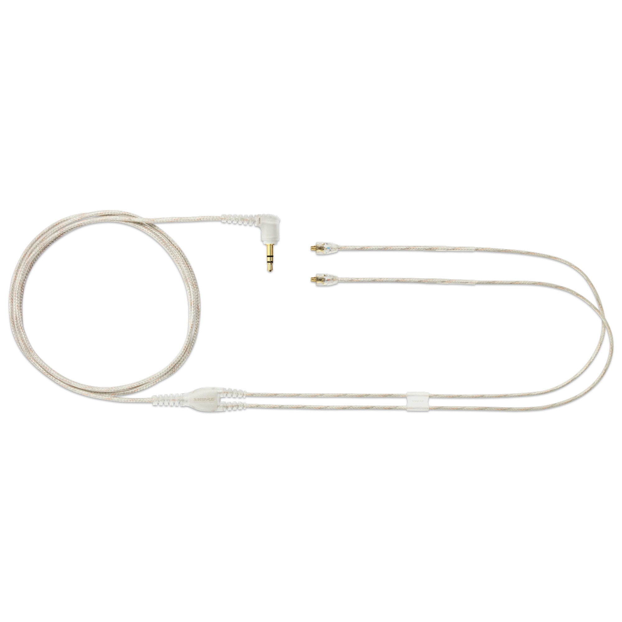 Shure EAC64CLS - Replacement Cable for SE Series Earphones (Clear with Silver MMCX / 64 Inch)