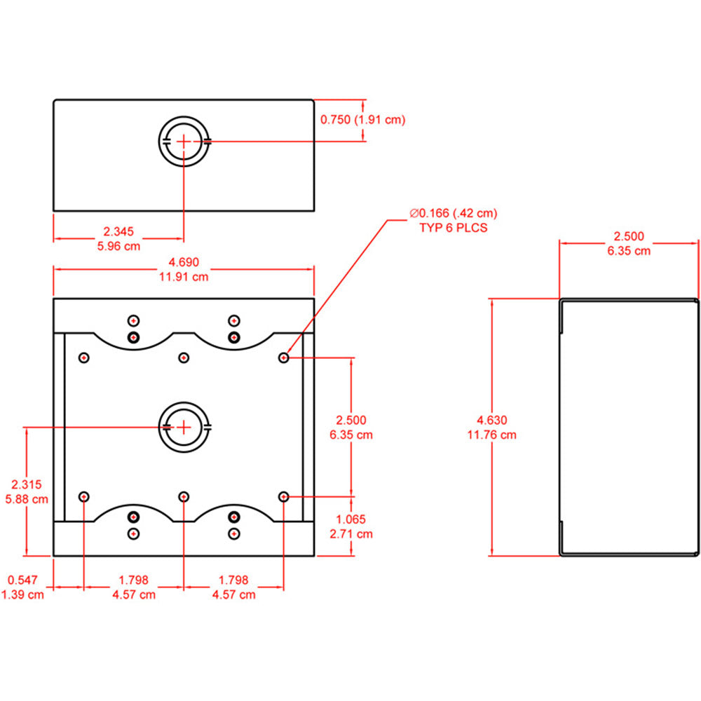 RDL SMB-2W Surface Mount Boxes for Decora Remote Controls and Panels