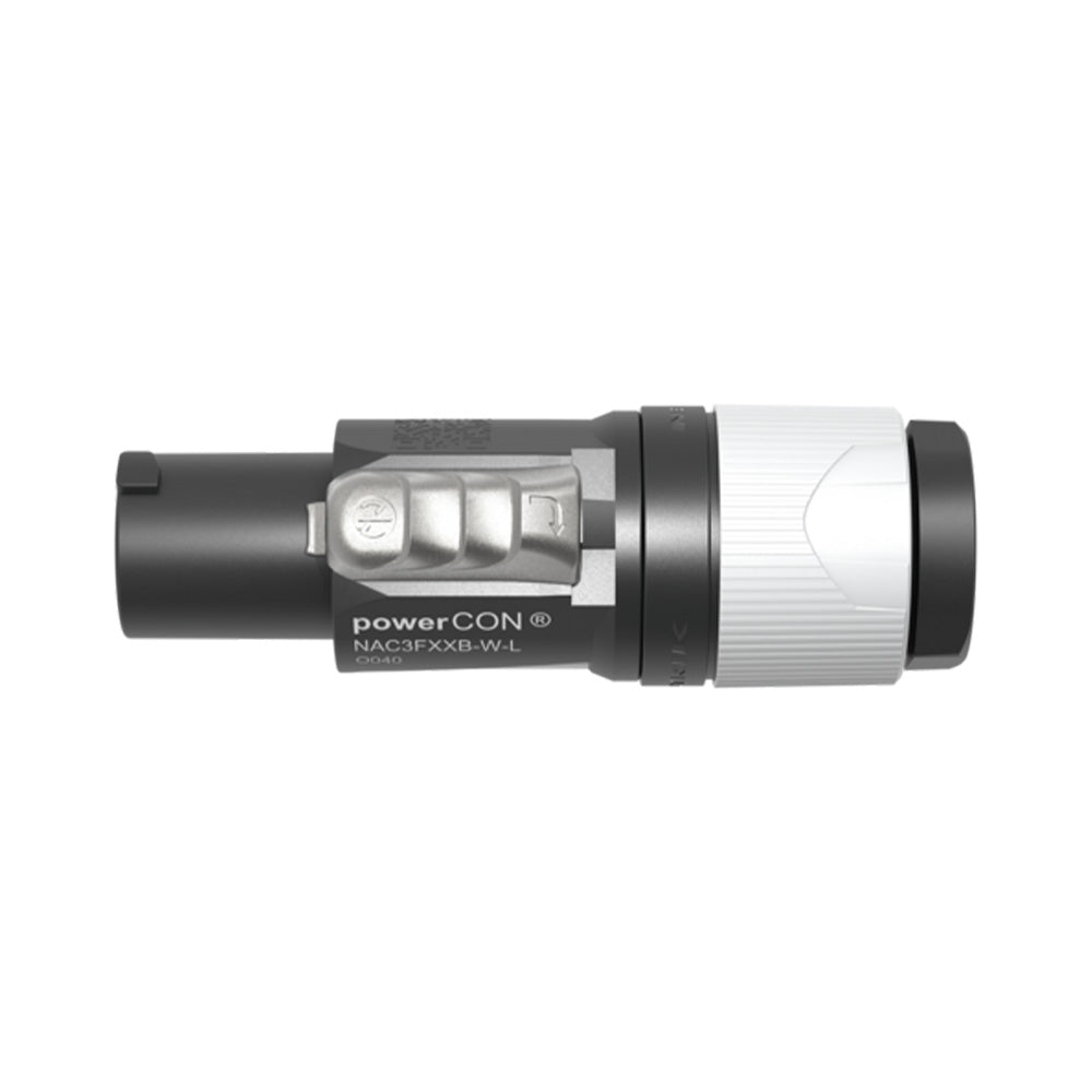 Neutrik NAC3FXXB-W-L - PowerCON Locking AC Mains Output Cable Connector (Gray)