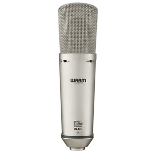 Warm Audio WA-87 R2B LDC Microphone - Nickel Color with Shock Mount, Hard Mount & Wood Box