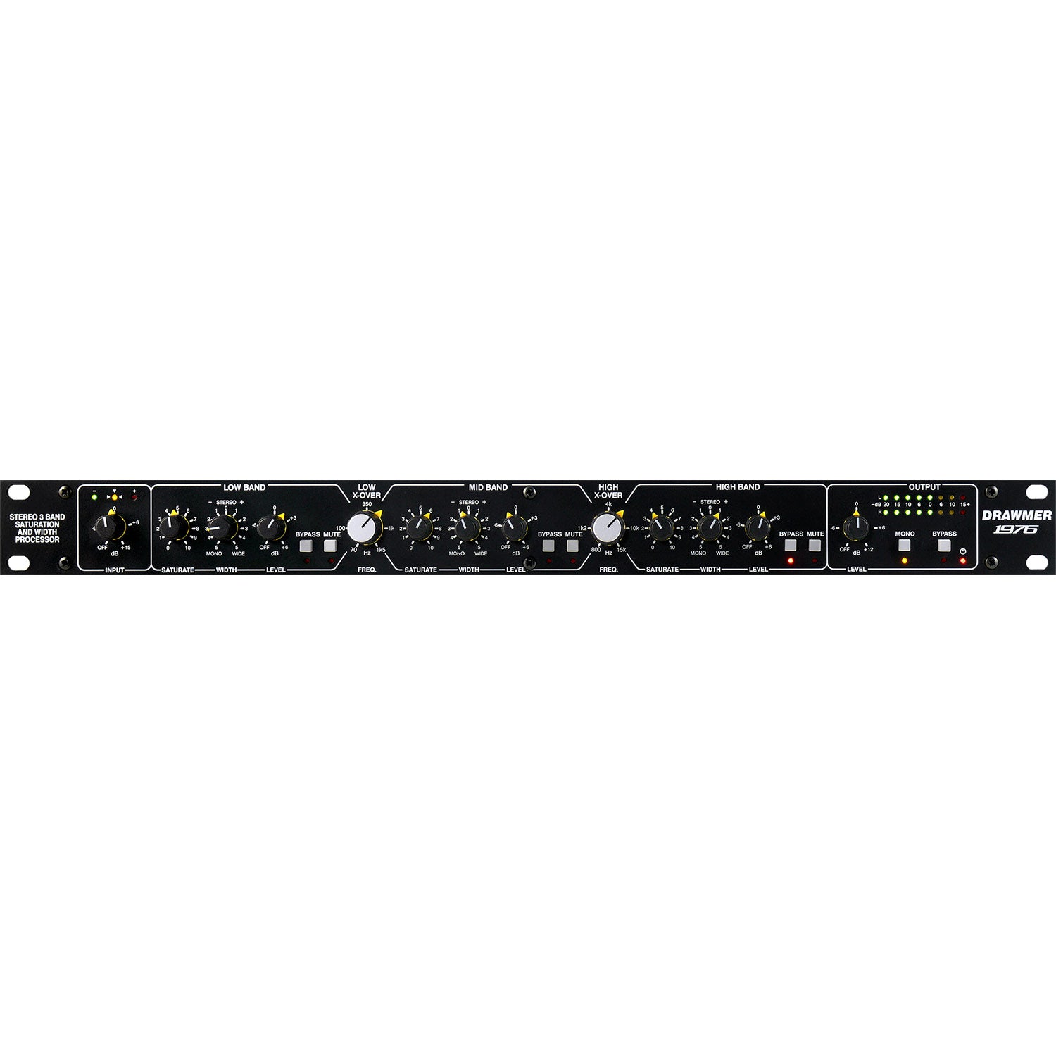 Drawmer 1976 - Stereo Three Band Saturation and Width Processor