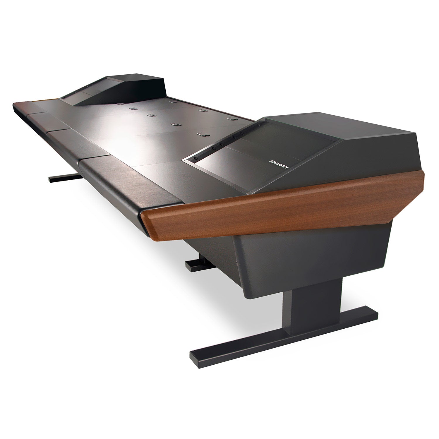 Argosy 90-90V2RG-VR1003-B-M Universal 90V Series W/ 75" Desk Inserts, 2)Vr1003 Racks & Mahogany End Panels