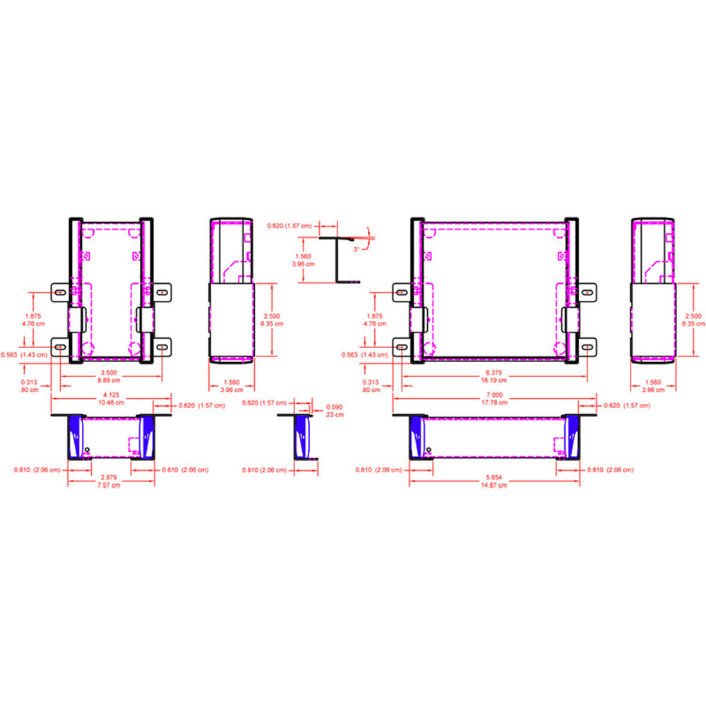 RDL EZ-UCB2 Under Counter Bracket Pair for all EZ Product Widths