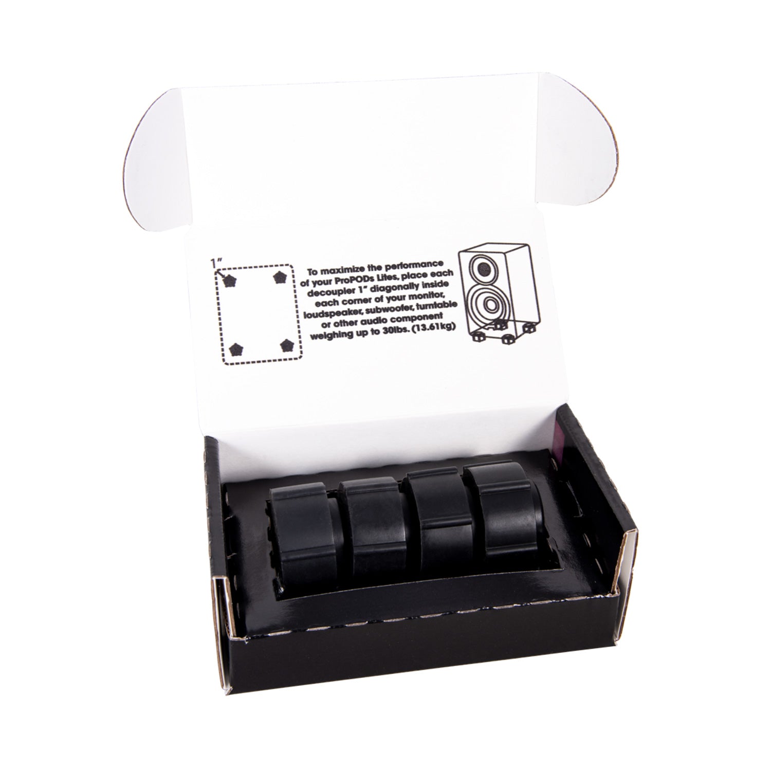 Auralex ProPOD Lite - Studio Monitor Acoustic Decouplers (4 Pack)