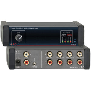 RDL EZ-ADA4 Stereo Audio Distribution Amplifier - 1X4