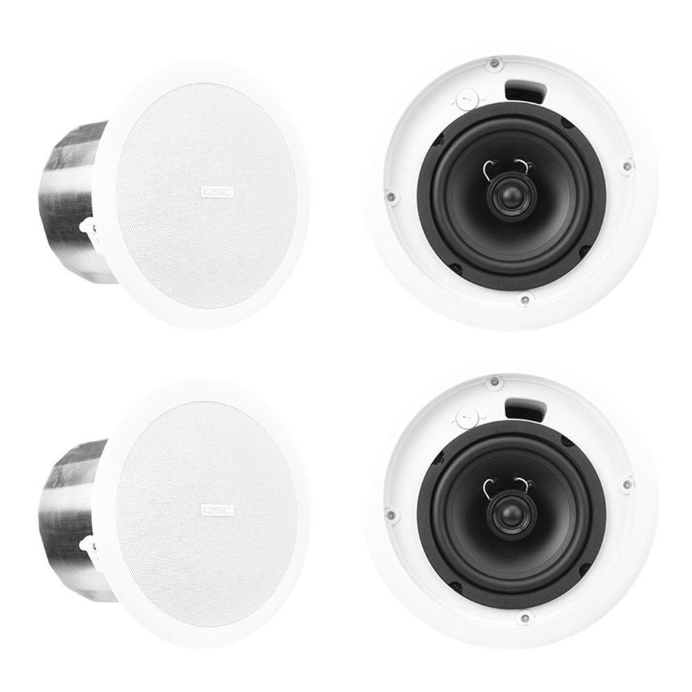 QSC AC-C6T 6-Inch Full-Range Ceiling Loudspeaker (White)