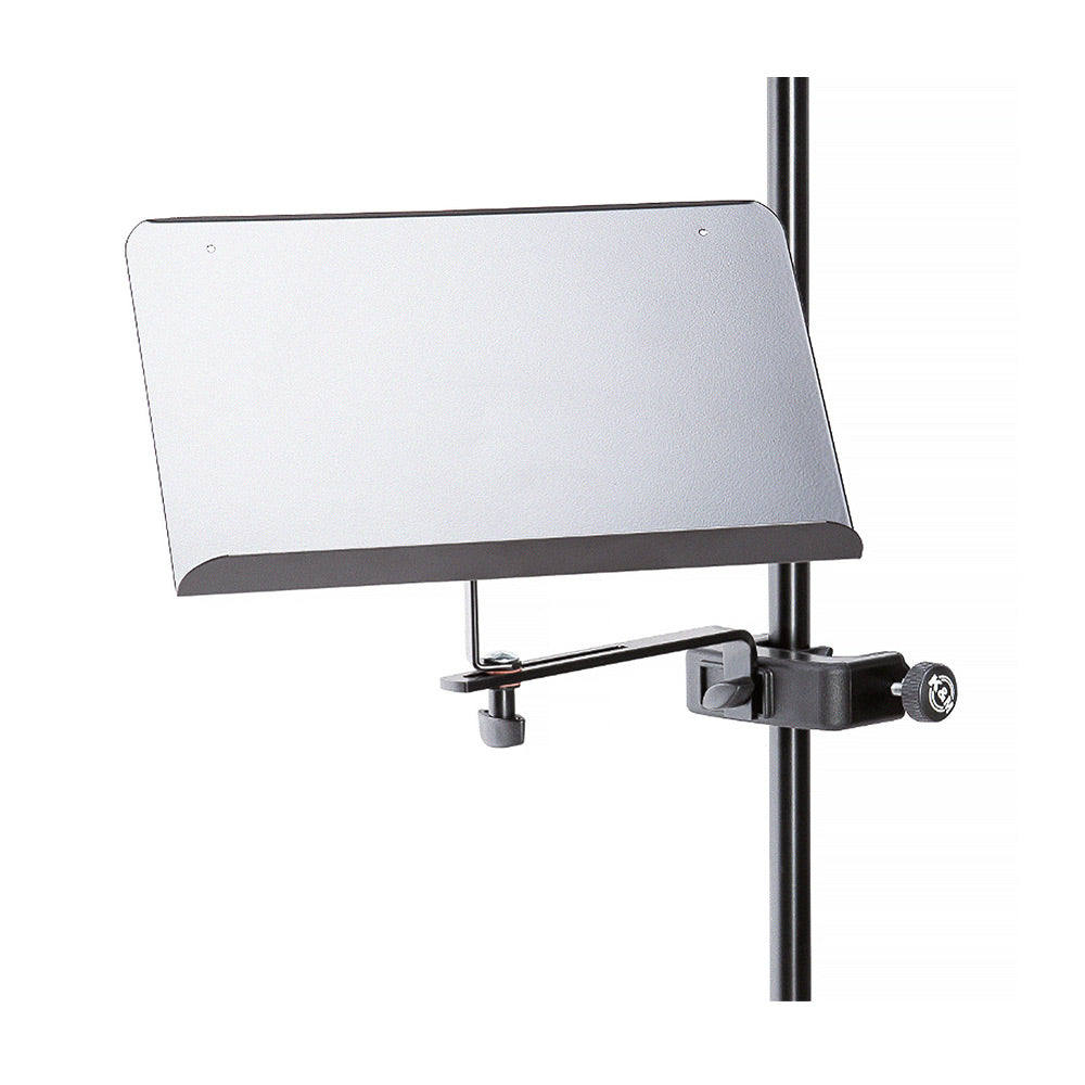 K + M 11510 Sheet Music/Document Holder for Microphone Stands (Black)