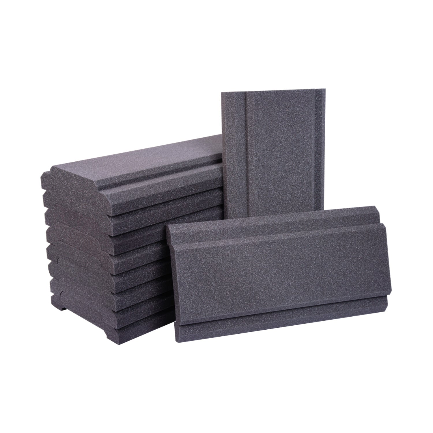 Auralex Studiofoam Royale - WaveCave 1x2 Foot Absorption Panels (Charcoal / Box of 10)