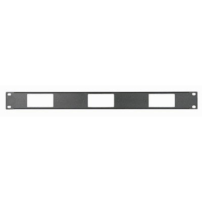 Middle Atlantic DECP-1X3 One-Space Decora Panel - Mounts 3 - Black