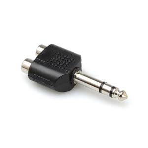 Hosa GPR-484 Adaptor, Dual RCA to 1/4 inch TRS