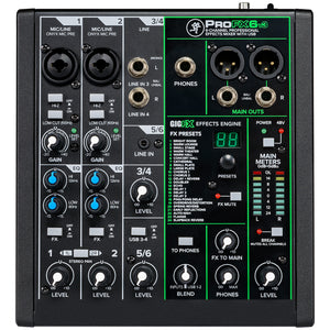 Mackie ProFX6v3 6 Channel Professional Effects Mixer With USB