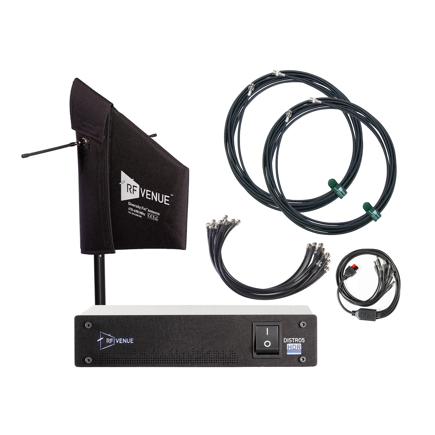 RF Venue DFIND5 - Five-Channel Wireless Microphone Antenna Pack