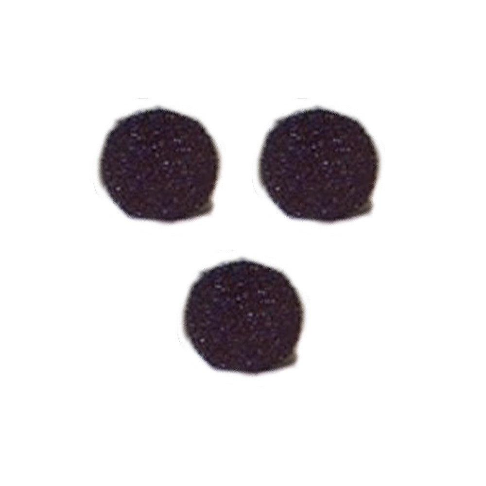 Windtech 2312P - Small Foam Windscreen (Black / 3 Pack)