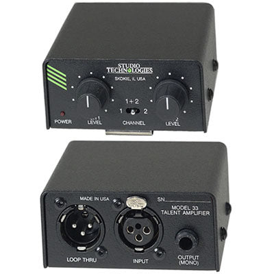 Studio Technologies IFB Plus Model 33A Talent Amplifier