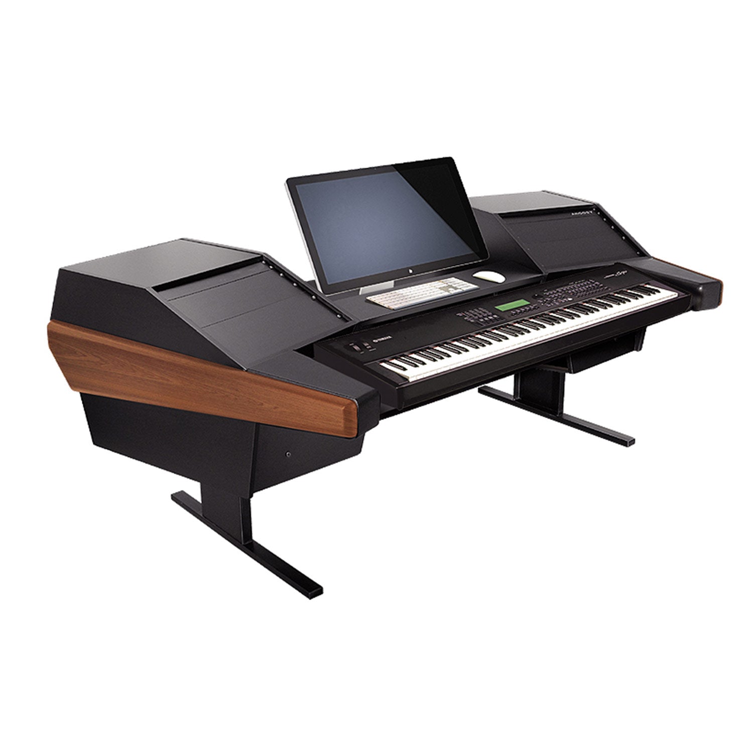 Argosy D15K-DR803-B-M Dual 15K Keyboard Workstation W/803 Rack Modules And Mahogany End Panels